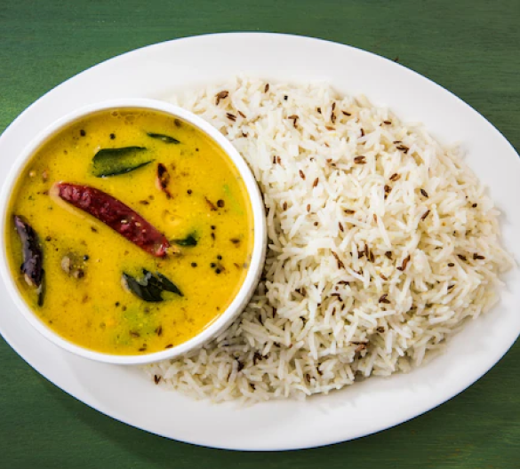 Daal Tadka + Jeera Rice | Fireside Indian Bar & Restaurant